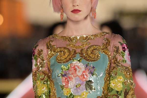 Maria Teresa Bergamaschi Flowers evening dress