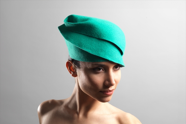 Katharina Cruz Green Dream felt hat