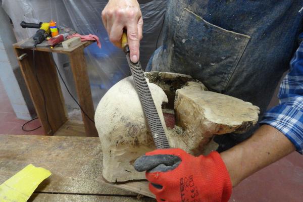 Ursula Nunez Wood carving