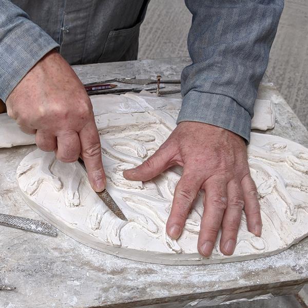 Four Crowns Scagliola making