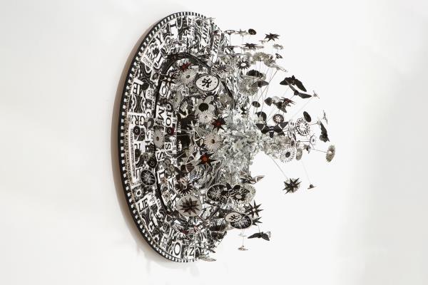 Michael Brennand-Wood Mixed media sculpture