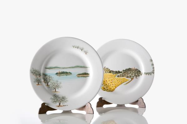 Maria Antonietta Taticchi & Caterina Aquinardi Umbrian countryside plates