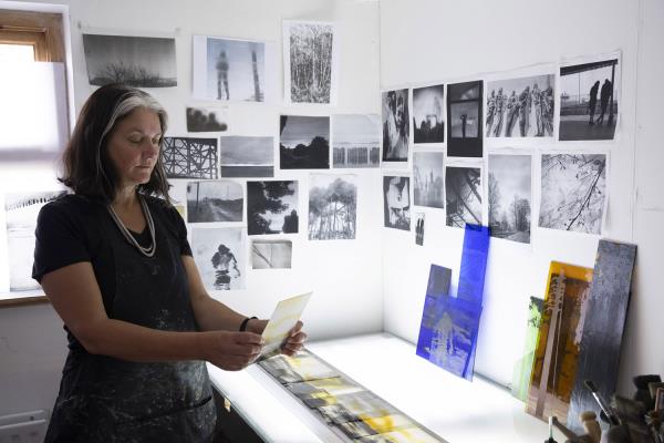 Debbie Dawson Stained glass making