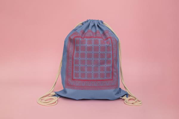 Marco Cernogoraz Hand printed drawstring backpack