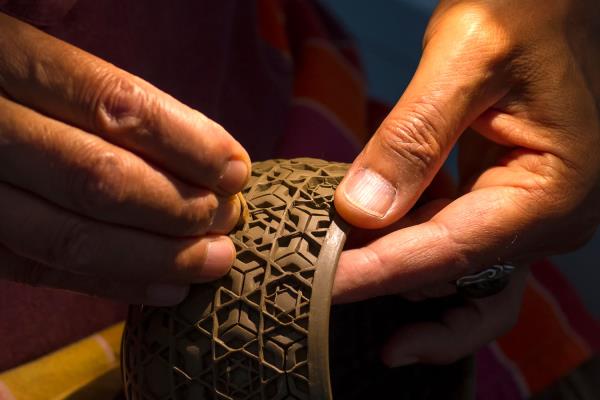 Thierry Luang Rath Ceramics workshop in Saint-Jean-la-Poterie