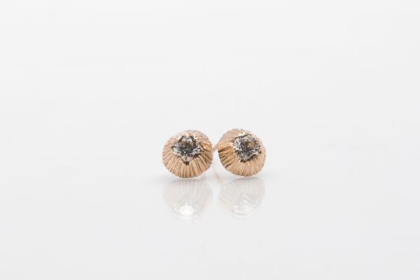Martina Hamilton Seashore rose gold earrings