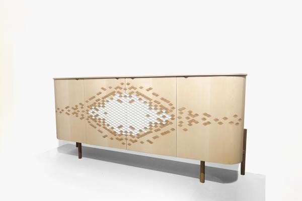 Line Pierron & Raphael Cuevas Buffet bas Ecaille
