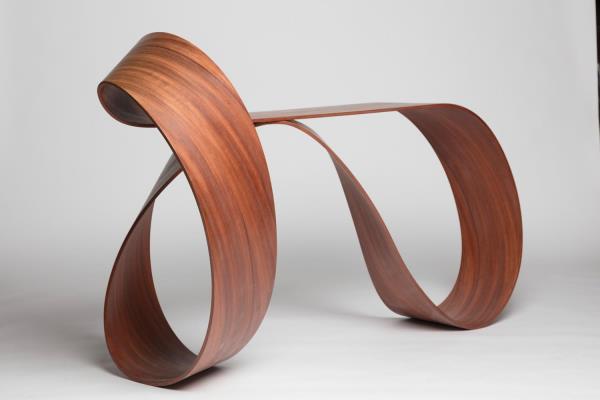 Pierre Renart Möbius Console in Padauk