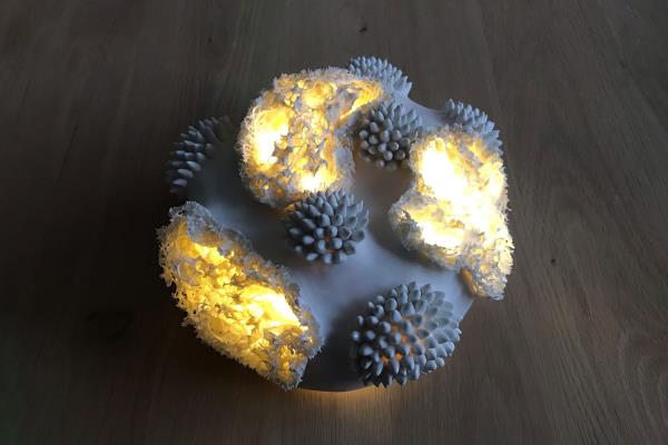 Anne Sophie Boulogne Sculpture Abysse 2 (illuminated)