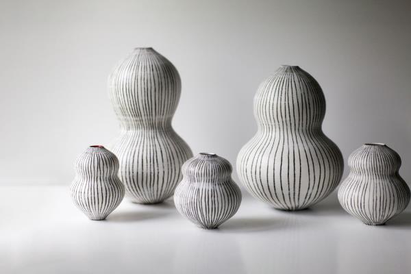 Katharina Klug Bulbous Grouping vases