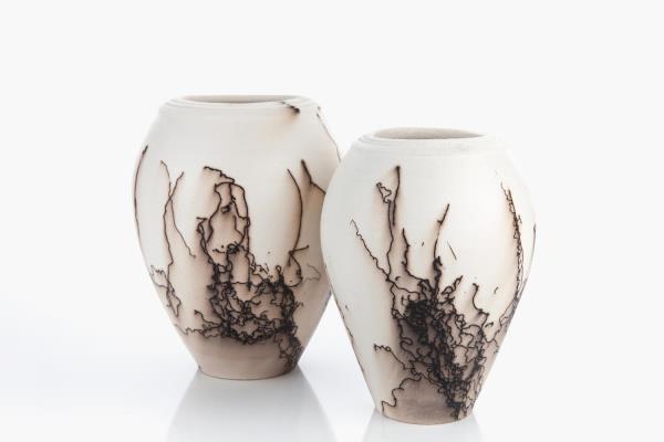 Claire Molloy Horsehair embellished vases