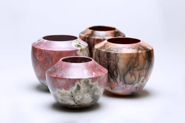 Claire Molloy Saggar fired vessels
