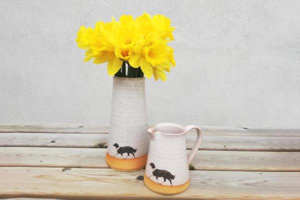 Claire Molloy Dog milk jug and vase