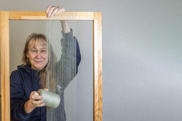 Margaret Jones Tapestry making
