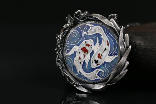 Marta Norenberg Koi Carp medallion