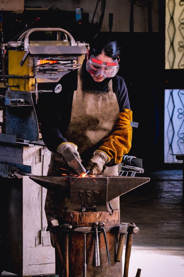 Francesca Frau Blacksmithing
