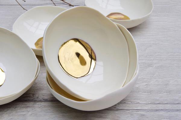 Silvia Granata Golden heart bowls