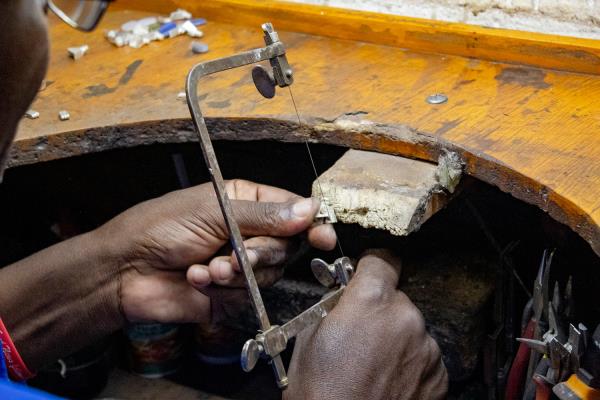 Joe Mutoko & Ngoni Chivasa Jewellery making