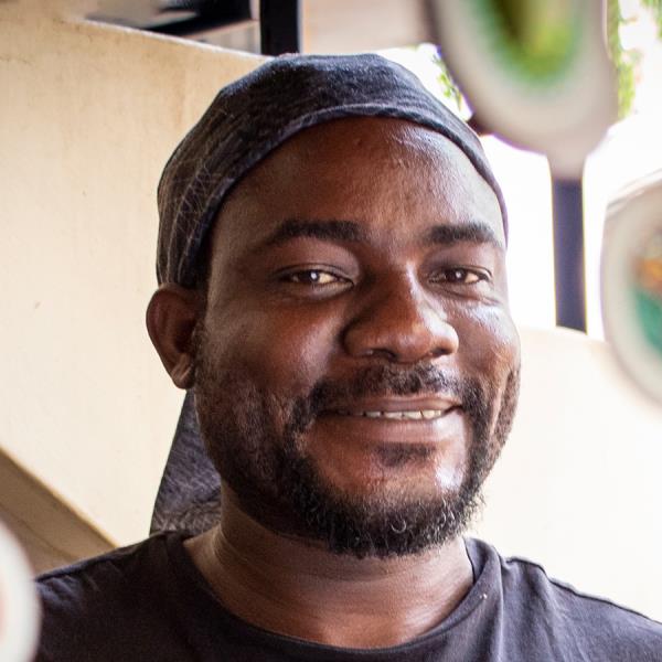 Obert Monga Mosaic making