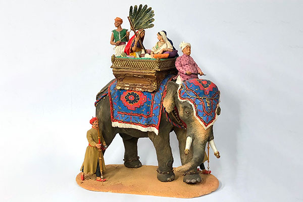 Liliane Guiomar Sultans on an elephant