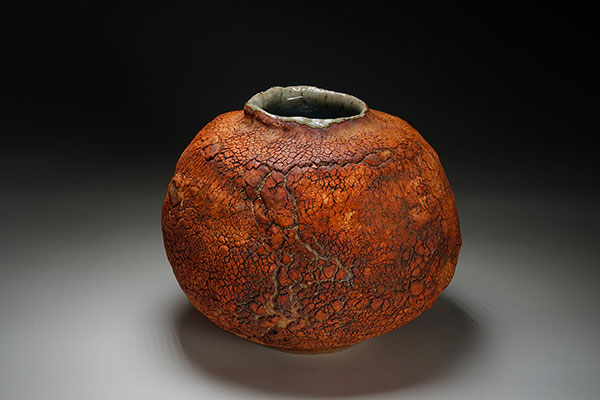 Terry Davies Textured surface vase
