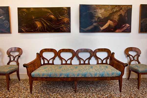 Giovanni Vianello Rubelli damask bench