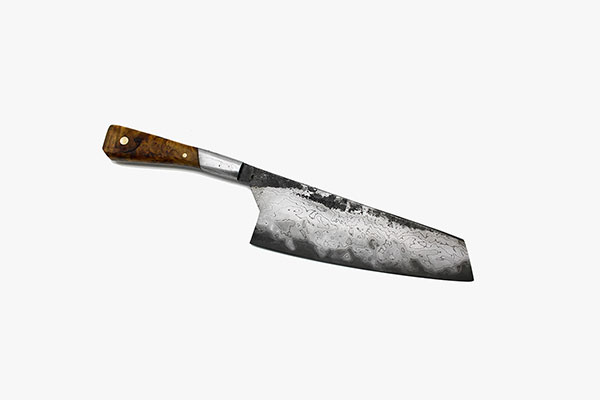 Alexander O'Neill Santoku knife with walnut wood handle
