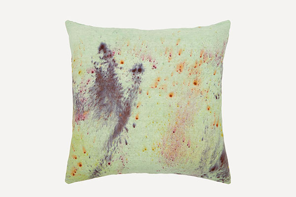 Ellen Mae Williams Purple linen cushion