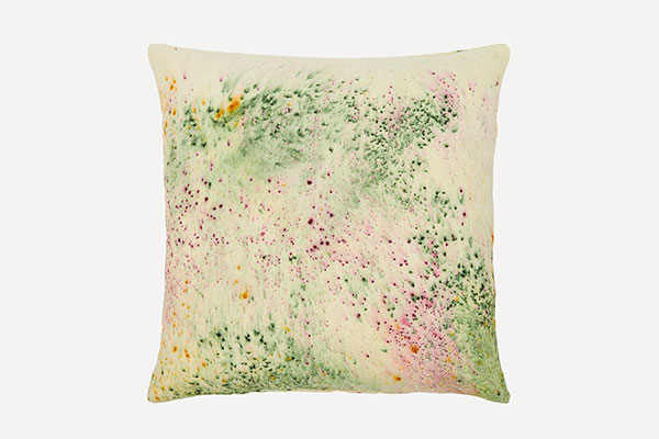 Ellen Mae Williams Green linen cushion