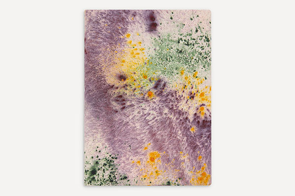 Ellen Mae Williams Purple and green tablecloth