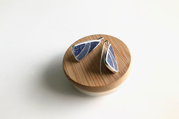 Mariana Schwedt Vellano Silver and colour earrings