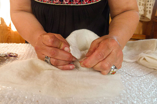 Pilarica de León Textile creation