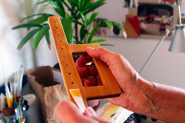 Raquelina Niciolich Arocena Bag making