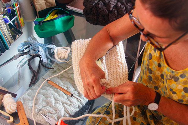 Raquelina Niciolich Arocena Bag making