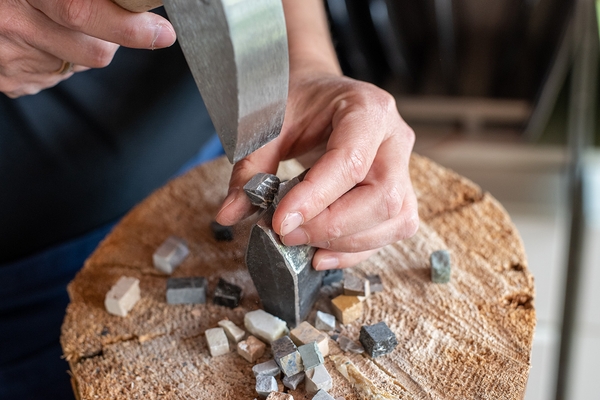 Pamela Canestrini Mosaic making