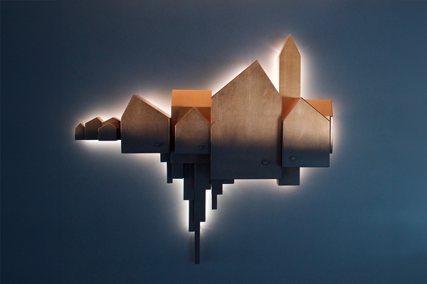Umberto Dattola Floating City wall lamp