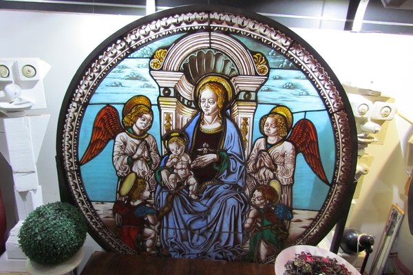 Massimo Travagli Madonna Enthroned with Child and Angels