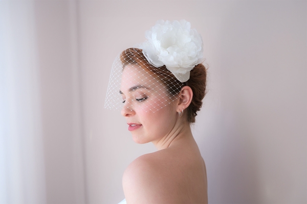 Margret Porwoll Silk flower headdress