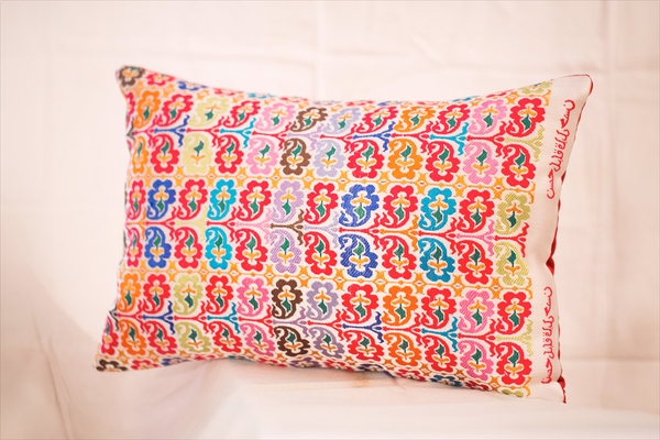 Hassane Kabil Handwoven cushion cover