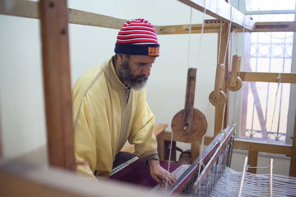 Center for blind people Weaving