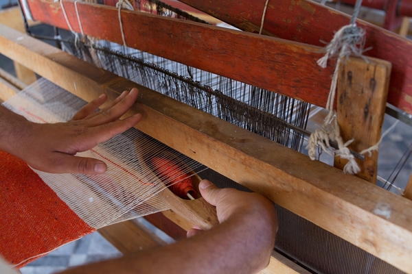 Center for blind people Weaving