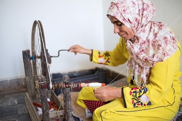 Center for blind people Weaving