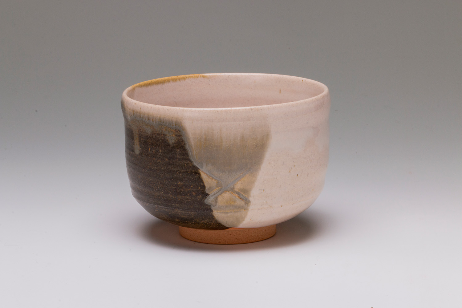 Shinobu Takatori Sectioned glaze tea bowl